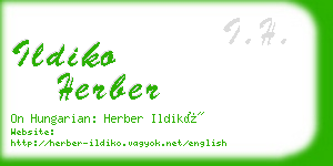 ildiko herber business card